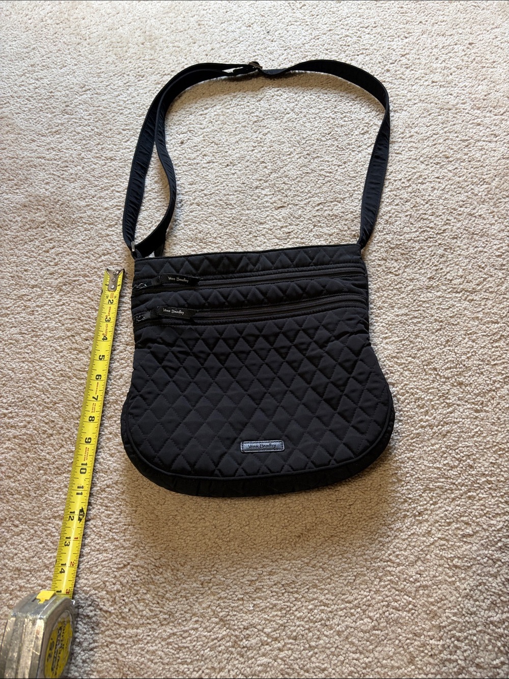 Vera Bradley Black Quilted Shoulder Crossbody